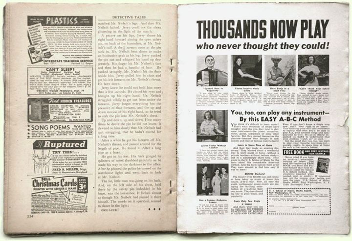 pulp magazine pages